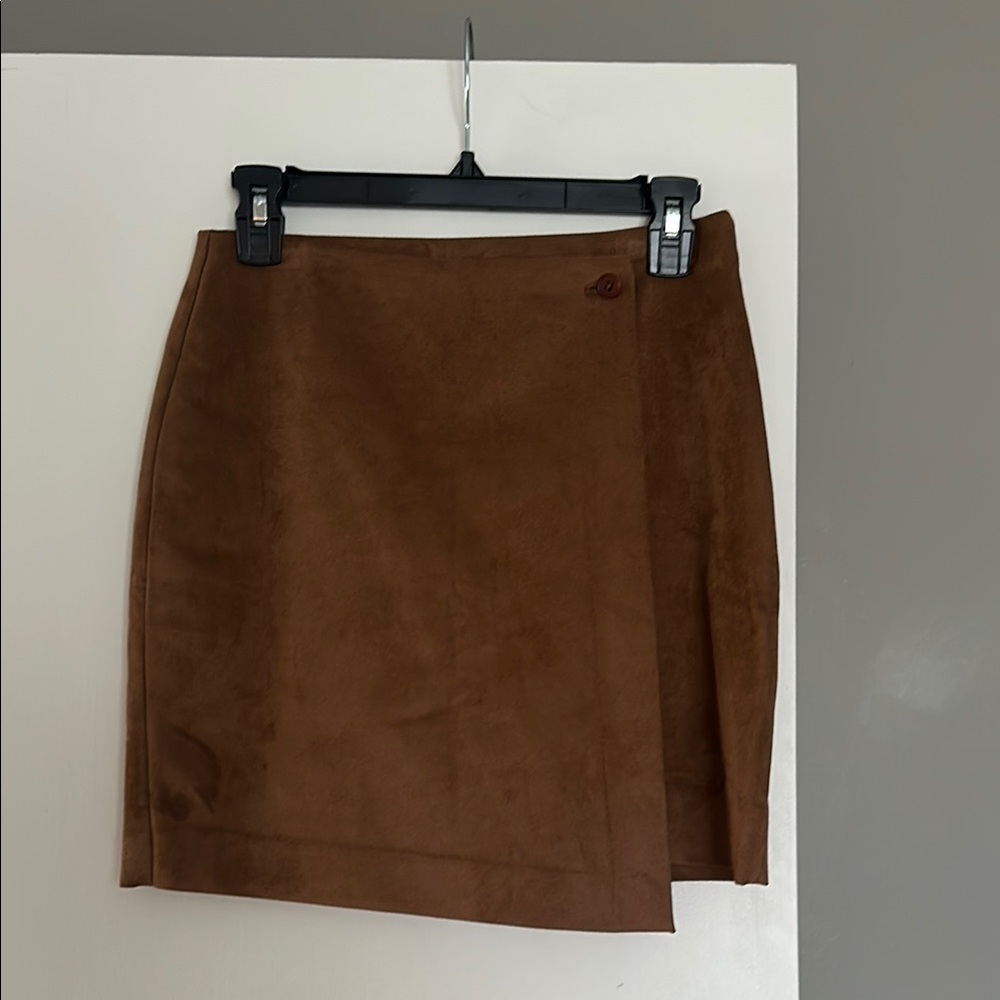 Brown Suede Skirt